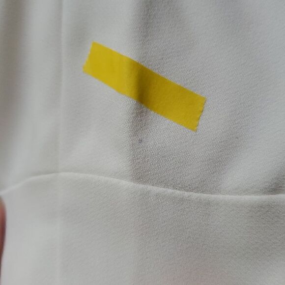 After Six Women's Ivory One Shoulder Bow Crepe Floor length Trumpet Dress Size 1 - Picture 3 of 6